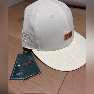 Kith Off-White Cap with rose logo plate. New Era, just us